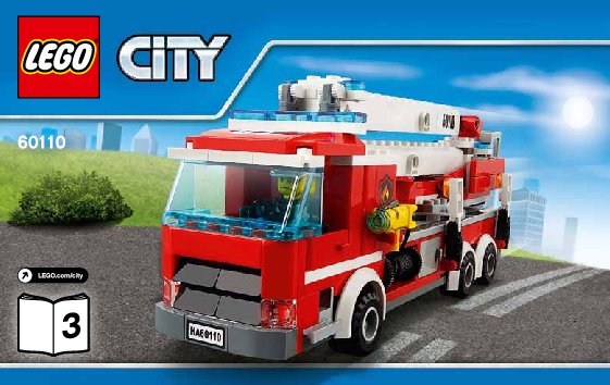 Bauanleitungen LEGO - City - 60110 - Große Feuerwehrstation: Page 1