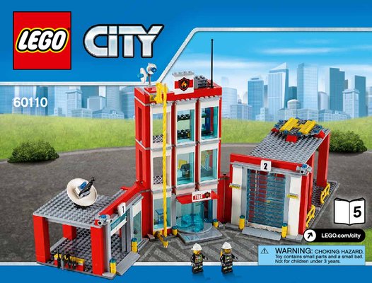 Bauanleitungen LEGO - City - 60110 - Große Feuerwehrstation: Page 1