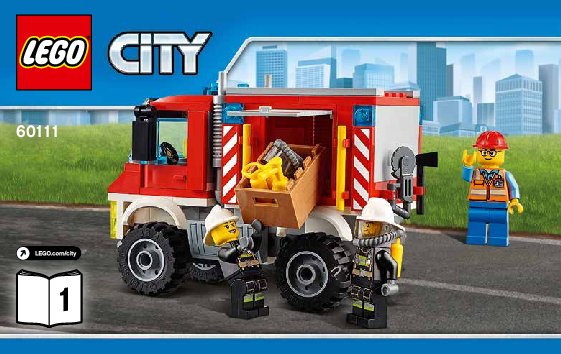 Bauanleitungen LEGO - City - 60111 - Feuerwehr-Einsatzfahrzeug: Page 1