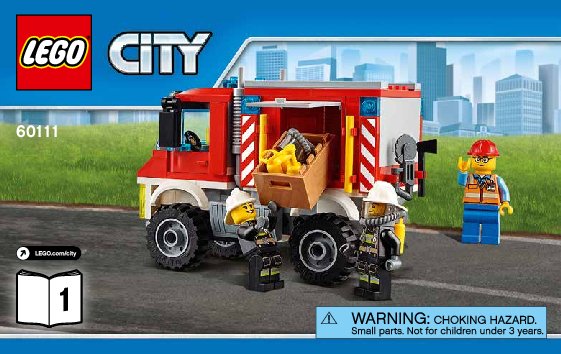 Bauanleitungen LEGO - City - 60111 - Feuerwehr-Einsatzfahrzeug: Page 1