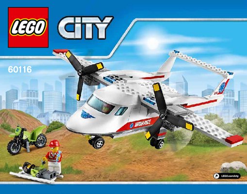 Bauanleitungen LEGO - City - 60116 - Rettungsflugzeug: Page 1