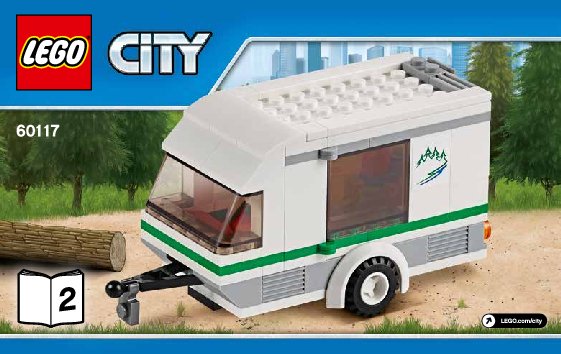 Bauanleitungen LEGO - City - 60117 - Van & Wohnwagen: Page 1