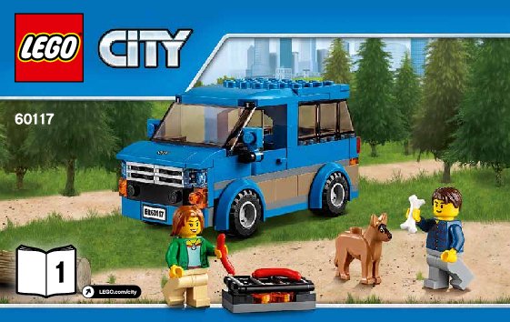 Bauanleitungen LEGO - City - 60117 - Van & Wohnwagen: Page 1