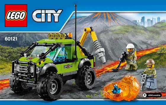 Bauanleitungen LEGO - City - 60121 - Vulkan-Forschungstruck: Page 1