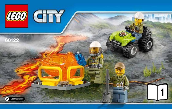 Bauanleitungen LEGO - City - 60122 - Vulkan-Raupe: Page 1