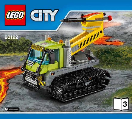 Bauanleitungen LEGO - City - 60122 - Vulkan-Raupe: Page 1