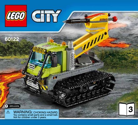 Bauanleitungen LEGO - City - 60122 - Vulkan-Raupe: Page 1