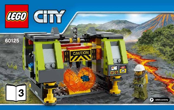 Bauanleitungen LEGO - City - 60125 - Vulkan-Schwerlasthelikopter: Page 1