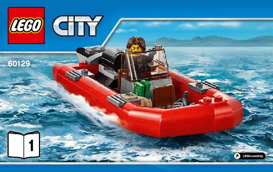 Bauanleitungen LEGO - City - 60129 - Polizei-Patrouillen-Boot: Page 1