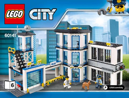 Bauanleitungen LEGO - City - 60141 - Polizeiwache: Page 1