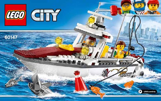 Bauanleitungen LEGO - 60147 - Fishing Boat: Page 1