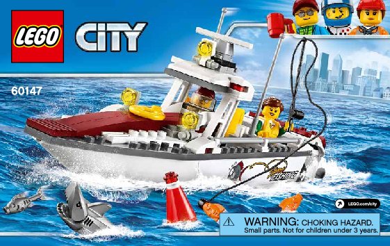 Bauanleitungen LEGO - 60147 - Fishing Boat: Page 1