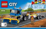 Bauanleitungen LEGO - 60152 - Sweeper & Excavator: Page 1