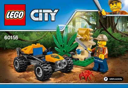 Bauanleitungen LEGO - City - 60156 - Dschungel-Buggy: Page 1