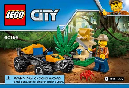 Bauanleitungen LEGO - City - 60156 - Dschungel-Buggy: Page 1