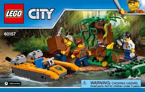 Bauanleitungen LEGO - City - 60157 - Dschungel-Starter-Set: Page 1