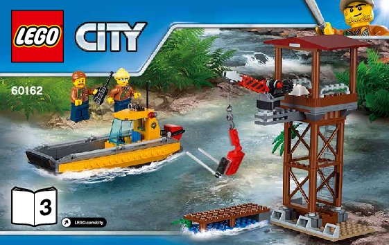 Bauanleitungen LEGO - City - 60162 - Dschungel-Versorgungshubschrauber: Page 1