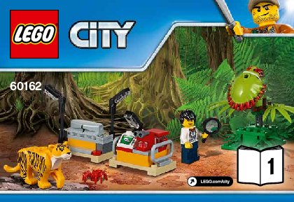 Bauanleitungen LEGO - City - 60162 - Dschungel-Versorgungshubschrauber: Page 1