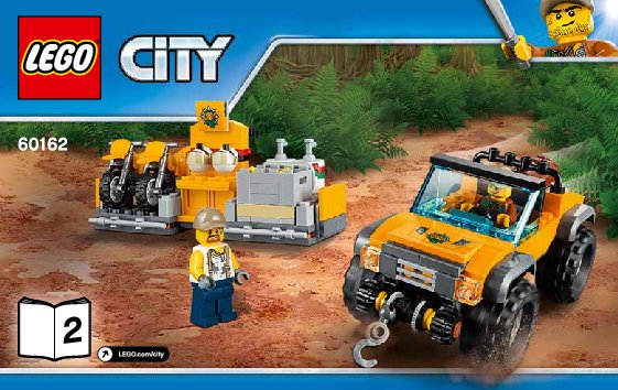 Bauanleitungen LEGO - City - 60162 - Dschungel-Versorgungshubschrauber: Page 1