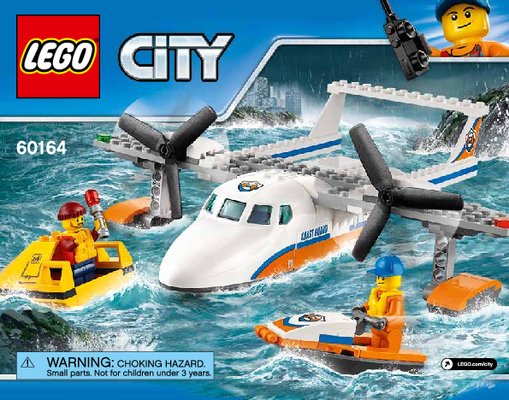 Bauanleitungen LEGO - City - 60164 - Rettungsflugzeug: Page 1