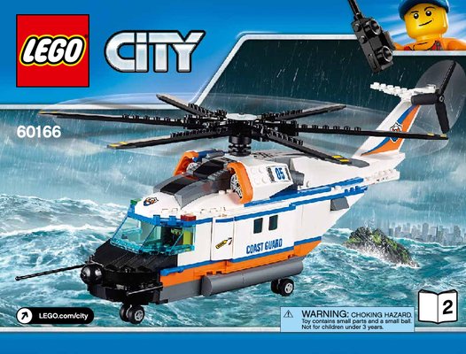 Bauanleitungen LEGO - City - 60166 - Seenot-Rettungshubschrauber: Page 1