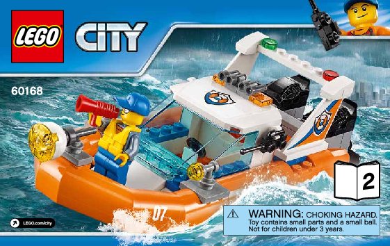 Bauanleitungen LEGO - City - 60168 - Segelboot in Not: Page 1