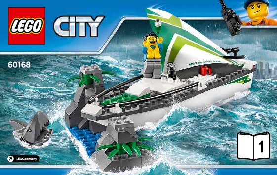 Bauanleitungen LEGO - City - 60168 - Segelboot in Not: Page 1