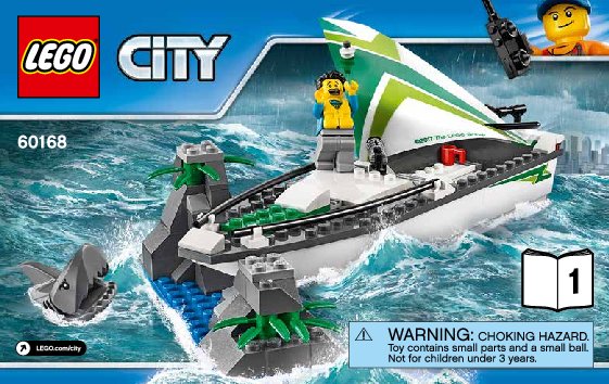 Bauanleitungen LEGO - City - 60168 - Segelboot in Not: Page 1