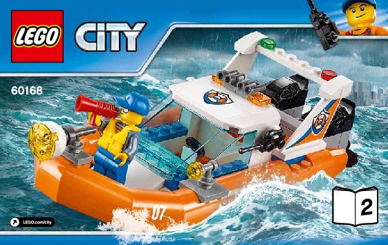 Bauanleitungen LEGO - City - 60168 - Segelboot in Not: Page 1