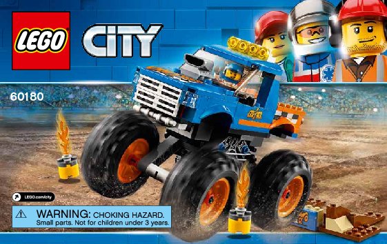 Bauanleitungen LEGO - 60180 - Monster Truck: Page 1