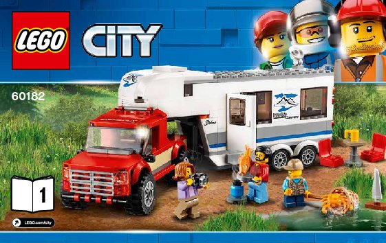 Bauanleitungen LEGO - 60182 - Pickup & Caravan: Page 1