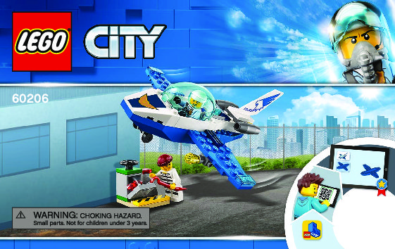 Bauanleitungen LEGO - 60206 - Sky Police Jet Patrol: Page 1