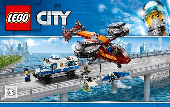 Bauanleitungen LEGO - 60209 - Sky Police Diamond Heist: Page 1