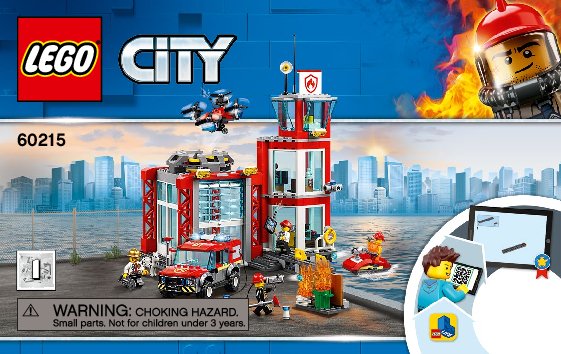 Bauanleitungen LEGO - 60215 - Fire Station: Page 1