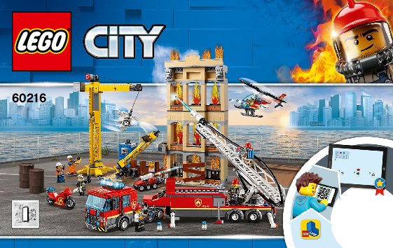 Bauanleitungen LEGO - 60216 - Downtown Fire Brigade: Page 1