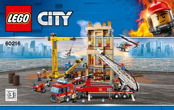 Bauanleitungen LEGO - 60216 - Downtown Fire Brigade: Page 1