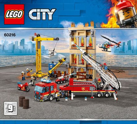 Bauanleitungen LEGO - 60216 - Downtown Fire Brigade: Page 1