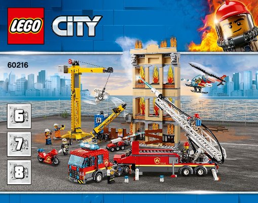 Bauanleitungen LEGO - 60216 - Downtown Fire Brigade: Page 1