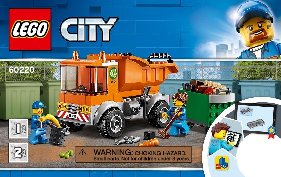 Bauanleitungen LEGO - 60220 - Garbage Truck: Page 1