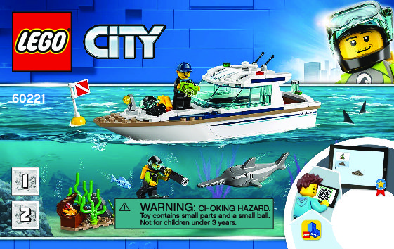 Bauanleitungen LEGO - 60221 - Diving Yacht: Page 1