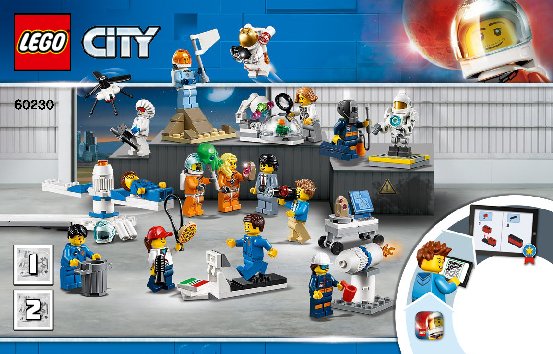 Bauanleitungen LEGO - 60230 - People Pack - Space Research and Develop: Page 1