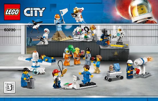 Bauanleitungen LEGO - 60230 - People Pack - Space Research and Develop: Page 1