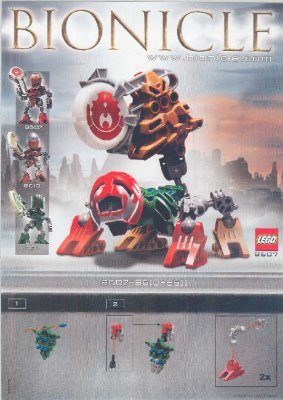 Bauanleitungen LEGO - 65414 - Bionicle Matoran 8607+8610: Page 1