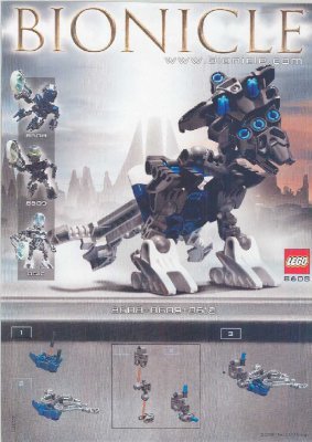 Bauanleitungen LEGO - 65415 - Bionicle Matoran 8608/8611: Page 1