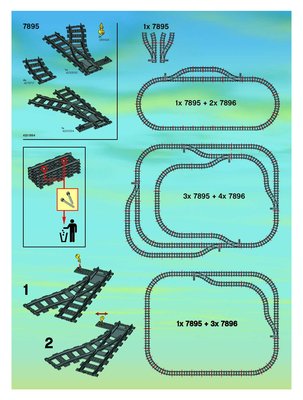 Bauanleitungen LEGO - 66493 - CITY Train Value Pack: Page 1