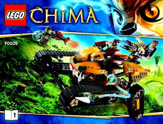 Bauanleitungen LEGO - Legends of Chima - 70005 - Lavals Löwen-Quad: Page 1