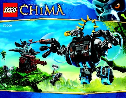 Bauanleitungen LEGO - Legends of Chima - 70008 - Gorzans Gorilla-Roboter: Page 1