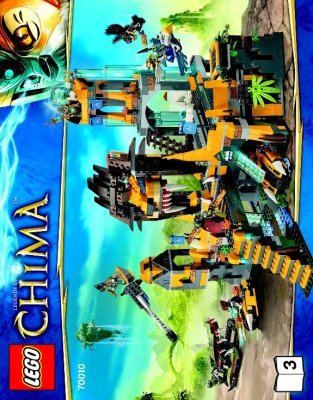 Bauanleitungen LEGO - Legends of Chima - 70010 - Der Löwen-CHI-Tempel: Page 1