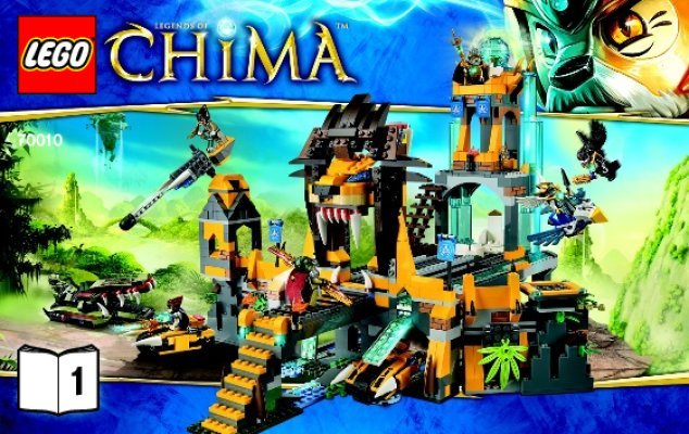 Bauanleitungen LEGO - Legends of Chima - 70010 - Der Löwen-CHI-Tempel: Page 1