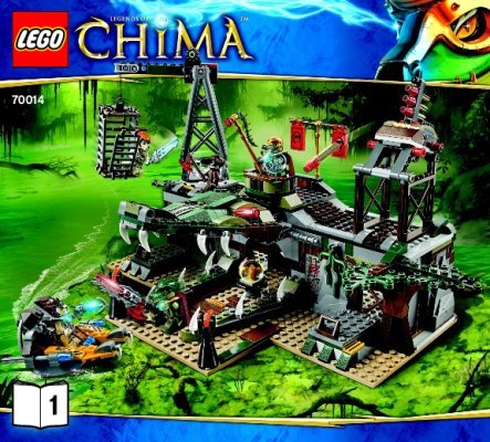 Bauanleitungen LEGO - Legends of Chima - 70014 - Der Croc-Tempel: Page 1